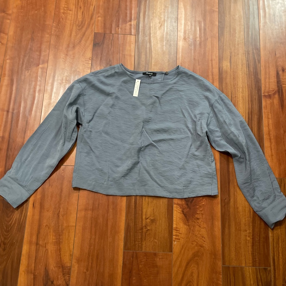 Madewell NWT Relaxed Tulip-Back Top